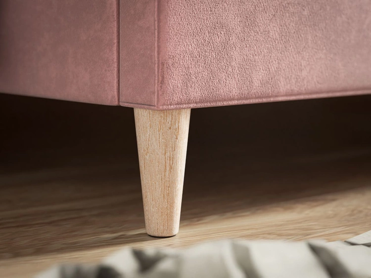 Łóżko tapicerowane ze stelażem 120x200 Fuzi szare