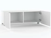 Zestaw szafek pod telewizor z drzwiczkami 200 cm Kioto Biały