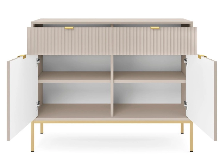 Zestaw mebli do salonu Amber Kaszmir na złotych nogach