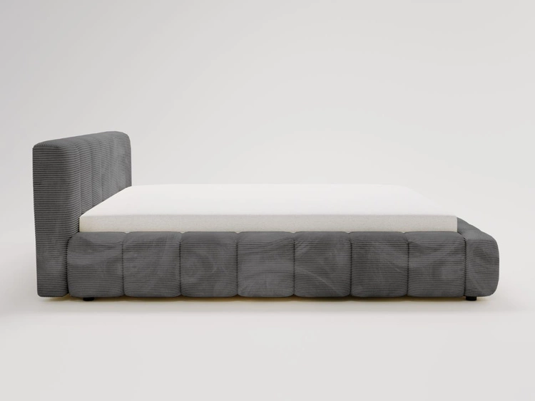 Łóżko tapicerowane z pojemnikiem na pościel 180x200 Ibiza Grafitowe