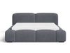 Łóżko tapicerowane z pojemnikiem i stelażem 120x200 Aubi Ciemnoszare