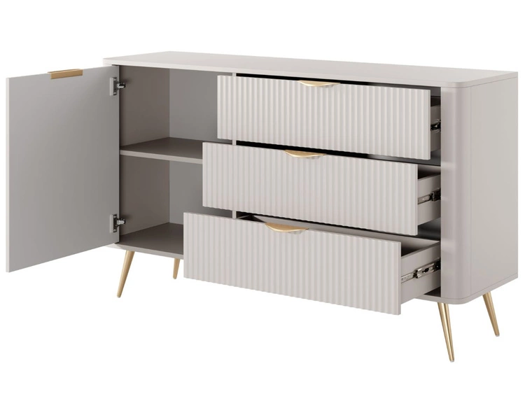 Komoda z drzwiami i szufladami Latina Beżowa