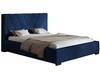 Łóżko tapicerowane z pojemnikiem i stelażem 140x200 Tivoli Granatowe