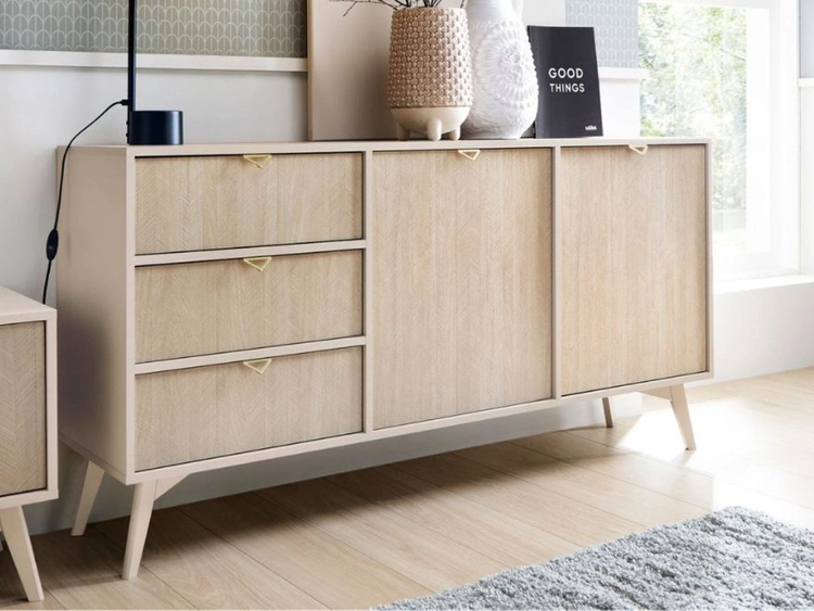 Komoda z drzwiami i szufladami Modena Beż Piskowy