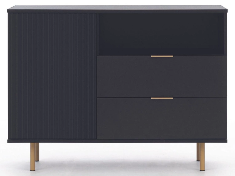 Komoda z drzwiami i szufladami Ankara Czarna