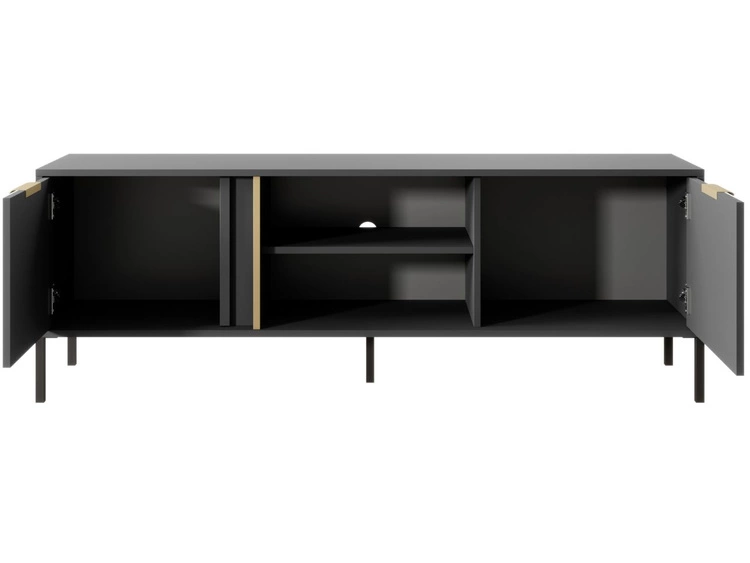 Szafka pod telewizor z drzwiczkami 153 cm Drino Antracyt