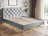 Łóżko tapicerowane ze stelażem 180x200 Tril Szary