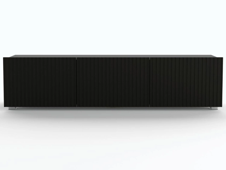 Szafka pod telewizor z drzwiczkami Kioto Czarna