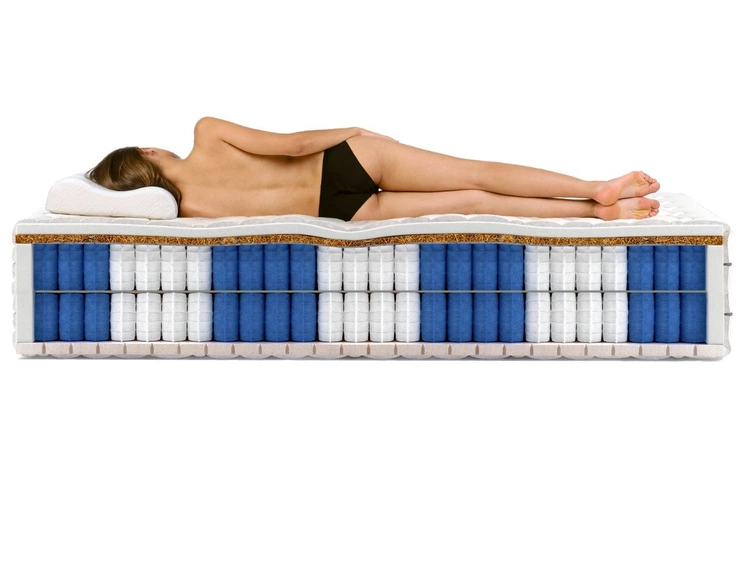 Materac kieszeniowy pocket z matą kokosową i pianką poliuretanową Cevani 180x200