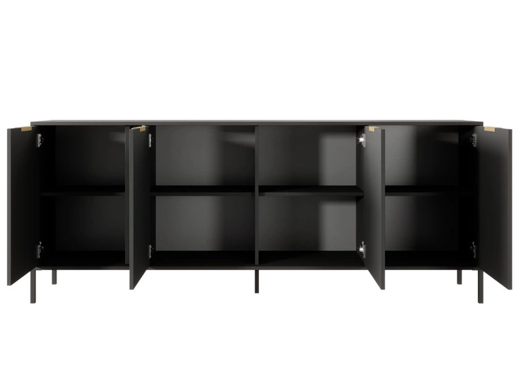 Komoda z drzwiami 203 cm Drino Antracyt