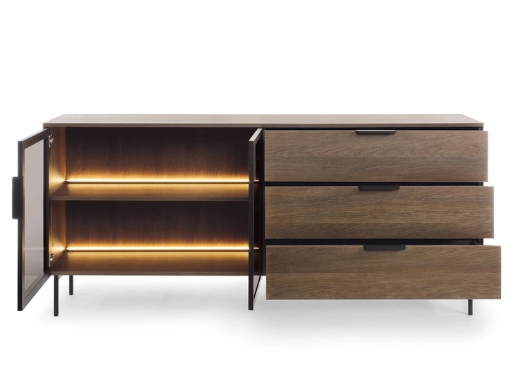 Komoda z drzwiami i szufladami Lumina Dąb Dunin