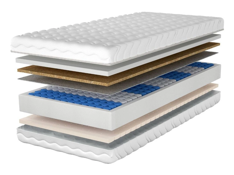 Materac kieszeniowy pocket z lateksem i matą kokosową Avena 160x200