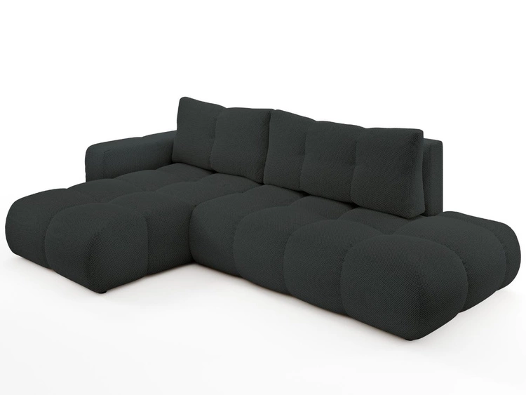 Narożnik L Lewy z funkcją spania i pojemnikiem Sile L Grafitowy