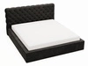 Łóżko tapicerowane z pojemnikiem i stelażem 180x200 Apollo Czarne