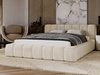 Łóżko tapicerowane z pojemnikiem na pościel 180x200 Ibiza Beżowe