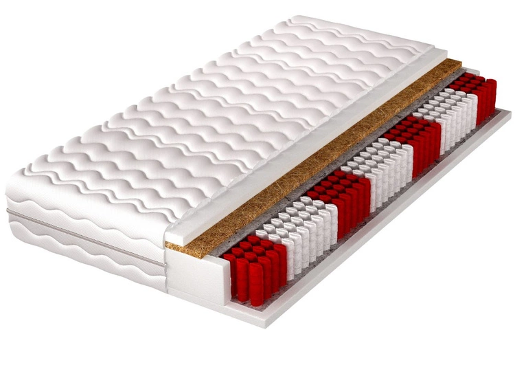 Materac kieszeniowy multipocket z matą kokosową Lunaro 100x200