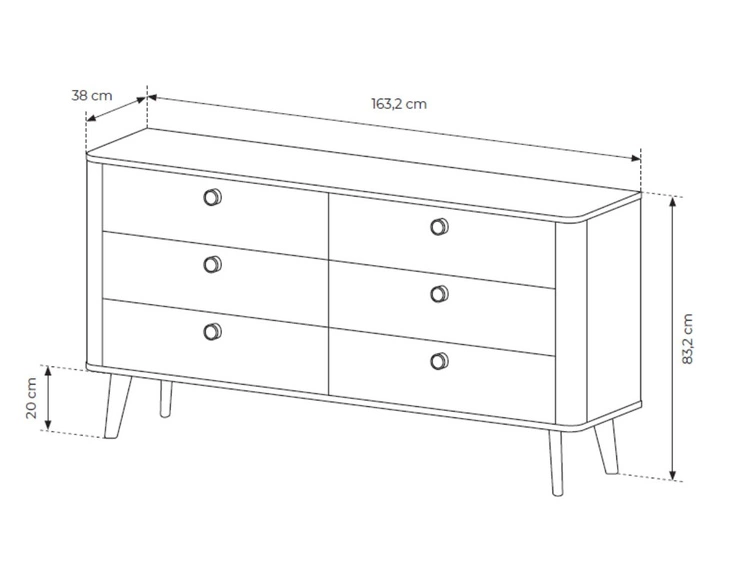 Zestaw mebli do sypialni Bilancio Dąb Barista
