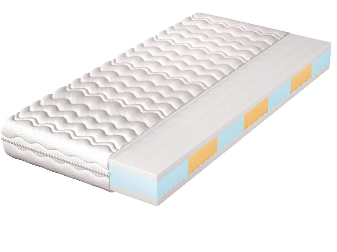 Materac piankowy z 7 strefami twardości Mero 80x200