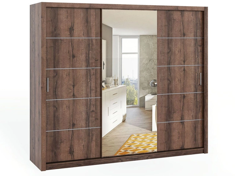 250 cm \ Ciemny brąz \ Tak