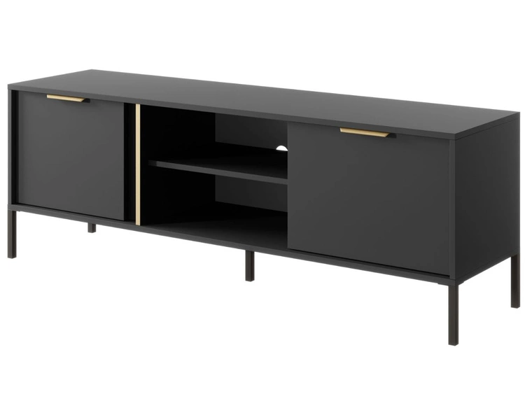 Szafka pod telewizor z drzwiczkami 153 cm Drino Antracyt