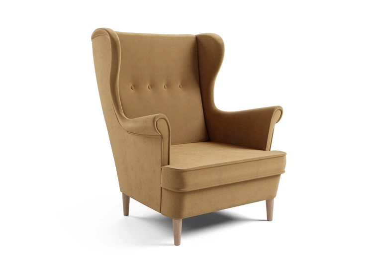 Fotel na nóżkach Oslo Beżowy