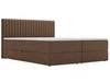 Łóżko kontynentalne z pojemnikiem na pościel 180x200 Marbella brązowe