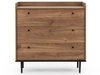 Komoda z trzema szufladami Vasa Brązowa