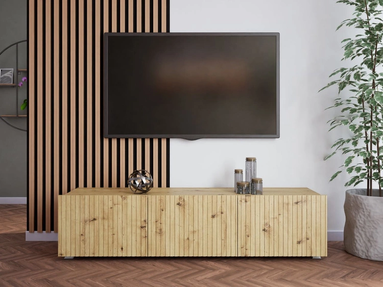 Szafka pod telewizor z drzwiczkami Kioto Dąb Artisan