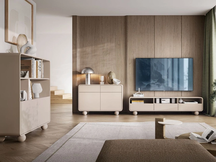 Zestaw nowoczesnych mebli do salonu Soffio Kaszmir