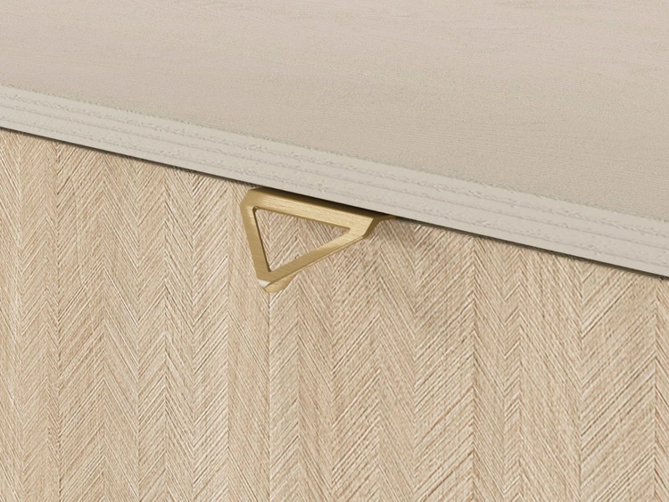 Komoda z drzwiami i szufladami 106 cm Modena Beż Piaskowy