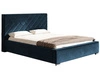 Łóżko tapicerowane z pojemnikiem i stelażem 180x200 Tonale Granatowe