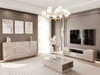 Zestaw mebli do salonu w stylu glamour Lunelie Kaszmir