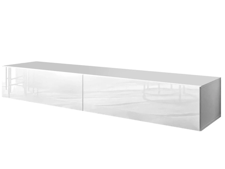 Szafka RTV dwudrzwiowa wisząca 175 cm Sorelle Biały połysk