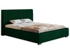 Łóżko tapicerowane z pojemnikiem i stelażem 160x200 Toscania Zielone