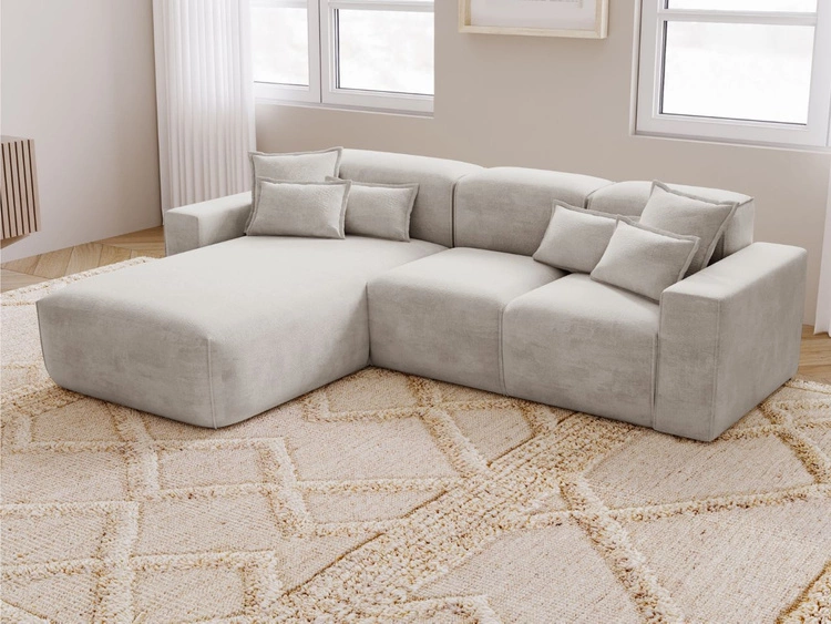 Narożnik Leni jasny szary