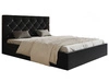 Łóżko tapicerowane z pojemnikiem i stelażem 160x200 Selva Czarny