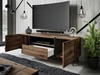 Szafka RTV w stylu loft z szafkami i szufladą Lunelie dąb Flagstaff