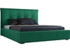 Łóżko tapicerowane z pojemnikiem i stelażem 140x200 Valencia Zielony