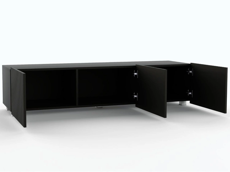 Szafka pod telewizor z drzwiczkami Kioto Czarna