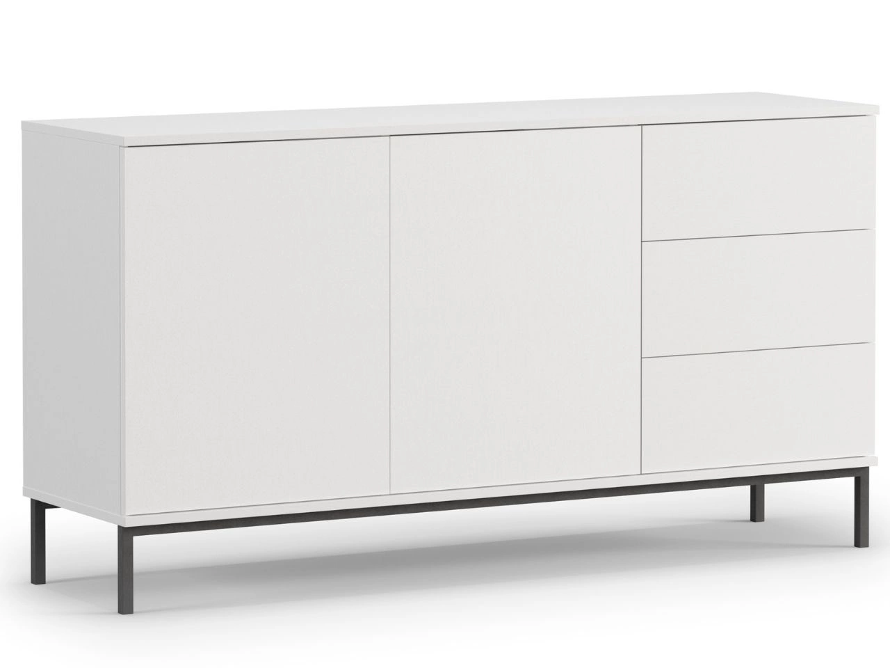 Komoda z drzwiami i szufladami Soroko Biała