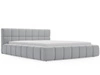 Łóżko tapicerowane z pojemnikiem i stelażem 140x200 Alicante Jasny szary
