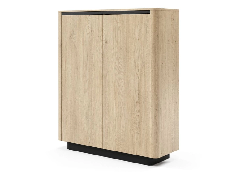 Zestaw mebli do pokoju dziennego Fascino Dąb Cremona, czarny