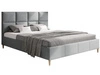 Łóżko tapicerowane ze stelażem 180x200 Luxe Jasny Szary