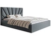 Łóżko tapicerowane z pojemnikiem i stelażem 120x200 Orlo ciemnoszare