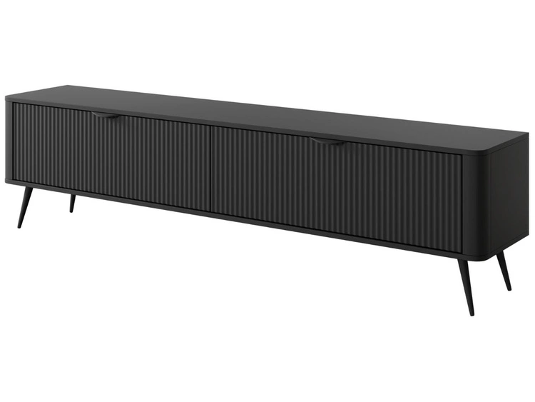 Szafka pod telewizor z drzwiczkami 200 cm Latina Czarna