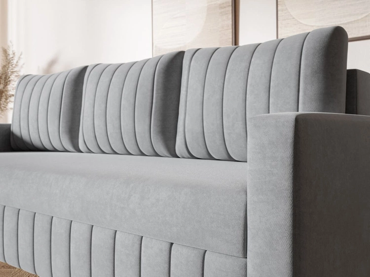 Kanapa z funkcją spania i pojemnikiem na pościel Castelo ciemnoszara