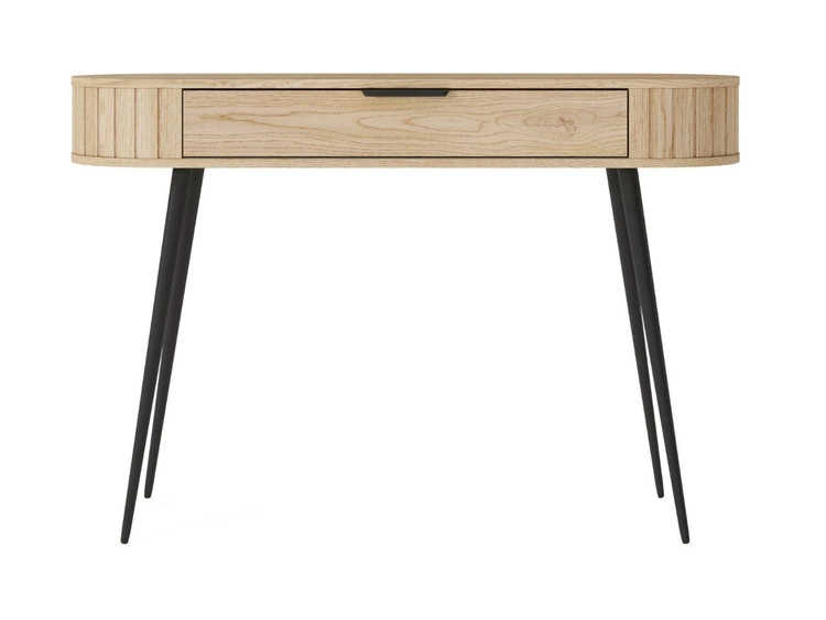 Toaletka z czarnymi metalowymi nogami Passione Dąb Cremona