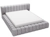 Łóżko tapicerowane z pojemnikiem na pościel i stelażem 120x200 Italia Szare