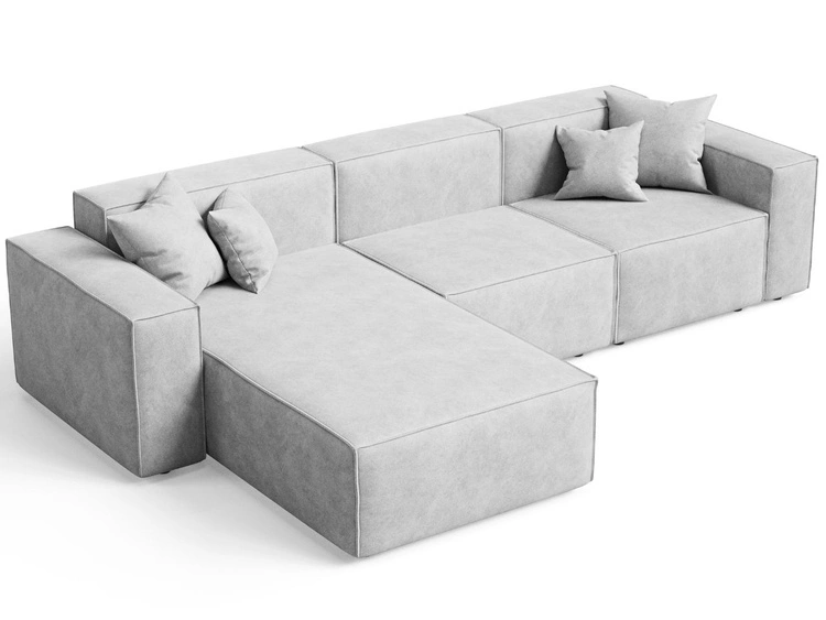 Narożnik L Lewy Arizona Jasnoszary