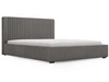 Łóżko tapicerowane z pojemnikiem i stelażem 140x200 Malmo Szary